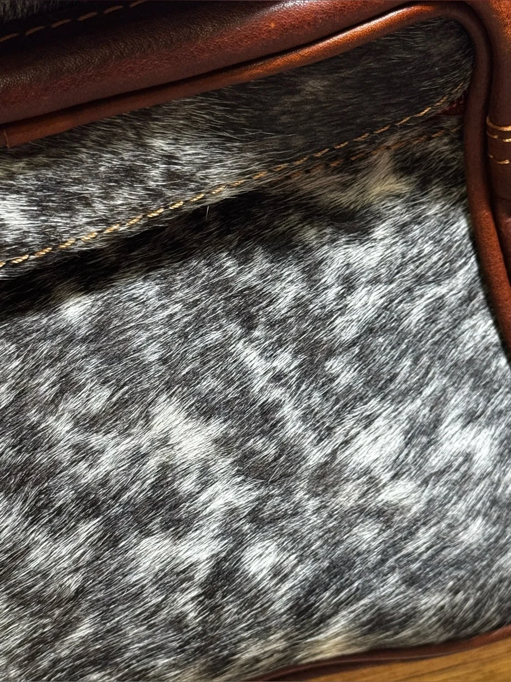 Genuine Handtooled Leather Cowhide New backpack Duck cards Western bag